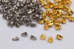 500pcs 2mm Hole Bead Buckles Bead Chain Buckles for Jewelry Making Accessories, Suitable for 1.5mm or 2mm Bead Chain 2