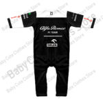 2022F1 Alfa Romeo Team NewRacing Bottas Formula One Extreme Sports Baby Jumpsuit for Boys and Girls Outdoor Breathable Crawlwear 2