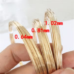 14K Gold Filled Half Round Wire One Meter Half Hard Gold Filled Beading Wire Handmade DIY Jewelry Making Findings Accessories 3