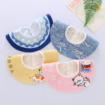 4pcs/set Baby Cartoon Bibs Waterproof Cotton Burp Cloth Drool Bib Newborn Infant Toddler Baby Feeding Stuff Kids Accessories 3