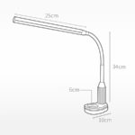 5V Flexo Led Desk Lamp USB Table Lamps with Clip Living Room Reading Lamp Stand Desk Light for Student Reading Book Lampe Bureau 2