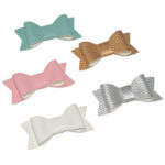 36pcs/lot 7*3CM Artificial Leather Bows Without Clips Fashion Hair bow Diy Headwear Accessory 4