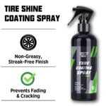 Black Car Tire Blackening Ceramic Coating Spray Liquid Refurbishing Agent Auto Washing Accessories Spraying Wax Clean 6