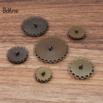 BoYuTe (200 Pieces/Lot) Round 14-16-18-20-25-30MM Cameo Cabochon Base Button Blank Tray Bezel Jewelry Findings Components Diy 4