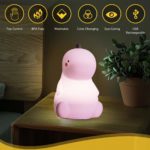 Touch Dinosaur Nightlights Safety Silicone SleepLamp Rechargeable Light Baby Children's Day Home Decor Accessories Gift for Kids 3