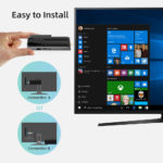 MeLE Celeron J4125 Quad Core 8GB 128GB Fanless Mini PC Windows 10 Pro PC Stick Mini Computer HDMI 4K 2.4/5GHz WiFi Gigabit LAN 5