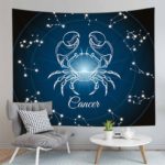 Twelve constellations Tapestry Wall Hanging Aries Capricorn Aquarius Tapestry Mandala Tarot Witchcraft Bedroom Home Wall Decor 5