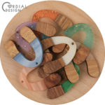 Cordial Design 50Pcs 32*39MM Earrings Accessories/Hand Made/DIY Making/Jewelry Findings & Components/Natural Wood & Resin/Charms 4