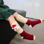 Kids Christmas Socks Cute Cartoon 3d Doll Bear Mouse Rabbit Cute Knee Socks Autumn Winter Thick Warm Cotton Girls Boys Socks 3