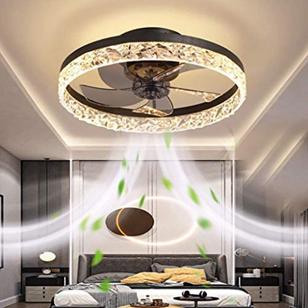 Nordic Decor Modern LED Outdoor Ventilador Ceiling Fan for Living Room Kids Bedroom Indoor Home Decor Chandeliers SEDELUZ 1