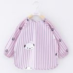 Baby Long Sleeve Waterproof Bibs Baby Cute Bibs Cartoon Infant Eating Children Drawing Apron Baby Self Feeding Burp Choth 4