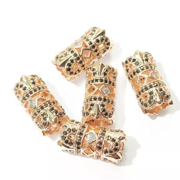 10PCS CZ Tube Spacers for Women DIY Jewelry Accessories CZ012 2