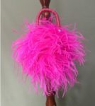 real natural ostrich feather mini handbag 2021 fashion chic furry romantic party concern dinner wedding fluffy 2