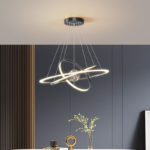 New Modern Ring Round LED Chandelier For Living Room office Dining Room Kitchen Ceiling Pendant Lamp Gold Design Hanging Lights 1