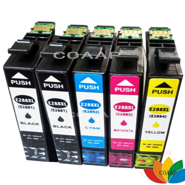 5x Compatible T2881 T2882 T2883 T2884 ink cartridge for EPSON 288XL Expression Home XP 330 430 434 440 Printer 1