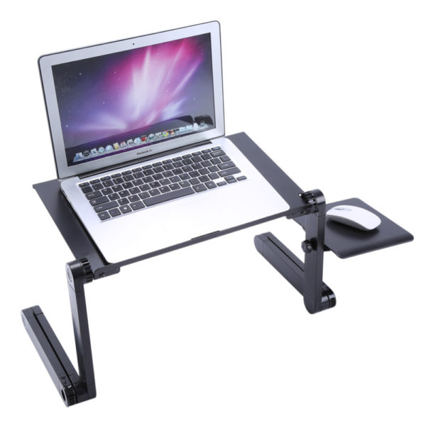 Portable Mobile Laptop Standing Desk for Bed Sofa Laptop Folding Table Notebook Desk with Mouse Pad for Bureau Meuble Office 1