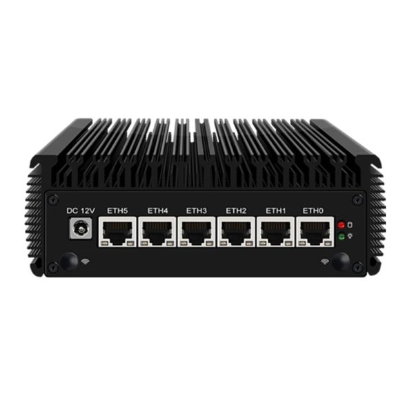 2.5G pfSense Firewall Router Intel Celeron J4125 Quad Core 2*DDR4 6x 2500M Nics Fanless Mini Router PC OPNsense Openwrt ESXi 2