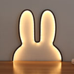 Rabbit small night light USB powered LED light cute animal LED children baby bedside light bedroom small night light holiday gif 3