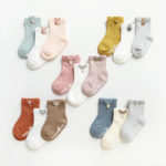 3 Pairs/Lot Infant Sock Cute Cartoon Newborn Baby Socks Dispensing Glue Non-slip Boys Girls Baby Socks Floor Socks Kids Sock 1