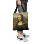 New Women Canvas Shopper Bag High Quality Tote Bag With Zipper Van Gogh Large Capacity Shoulder Bags Fashion ECO Shopping Bags 4