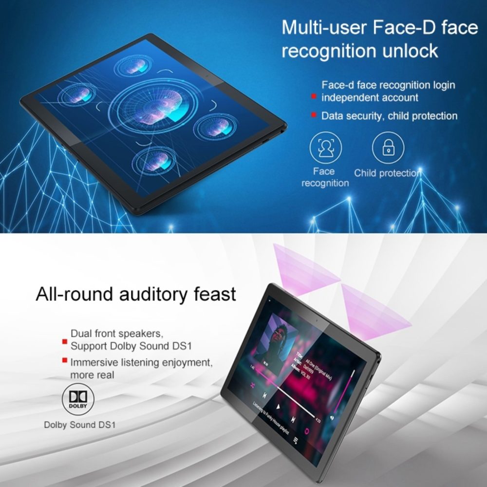 Lenovo Tab M10 TB-X505N/F 10.1" Tablet PC 3GB+32GB Qualcomm Snapdragon 429 Quad Core Android 9.0 WiFi/4G LTE Dual Camera 4850mAh 5