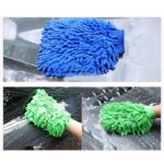 Car Microfiber Soft Hand Towel Coral Chenille Washing Double Side Cleaning Glove 5