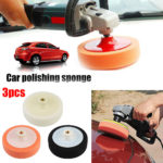 3Pcs 150mm Auto Car Polishing Pad For Polisher Sponge Wheel Waxing Orange Car Accessories Polishing Disc Wash Maintenance 1