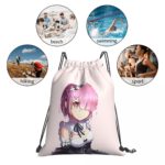 Ram Re Life in a Different World From Zero Drawstring Bags Travel Pouch 3D Print Backpack Boy Girls School Shoe Bag 6