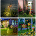 Solar LED Watering Can Lamp Garden Lawn Lamp Solar Fairy Light String Outdoor Landscape Lighting For Garden Decoration 2