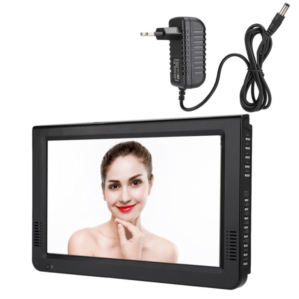 ISDB-T 10 Inch Car Portable TV Digital Color TV Television Player TFT-LED Screen EU/US Plug 110-240V 1