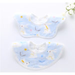 6-24 Months Baby Bibs 360 Degree Rotatable 3 Layer Waterproof Easy To Clean Saliva Snoring Cloth Baby Accessories 4