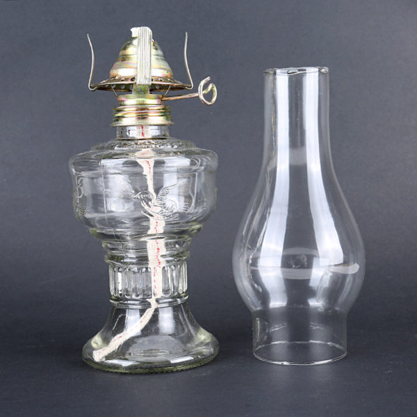 High Quality 32cm Creative Retro Glass Portable Lantern Outdoor Camping Kerosene Lanterns Oil Lamp Night Light LED Table Lamp 2# 2