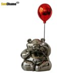 Modern Minimalist Living Room Office Bear Balloon Cartoon Sculpture Children's Room TV Cabinet Model Room Net Red Jewelry 4