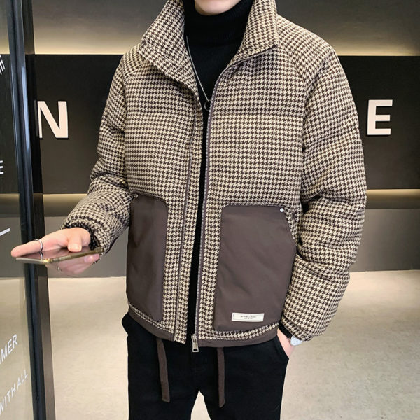 2022 Brand clothing Men Keep Warm in Winter 90% White Eiderdown Down Jackets/Male Slim Fit Plaid Casual Down Jacket S-3XL 1