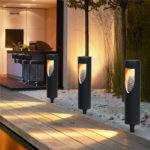 4pc Garden Light Solar LED Light Waterproof Lawn Lamp Modern Simplicity Solar Outdoor Lights Landscape Lawn Garden Outdoor Light 1