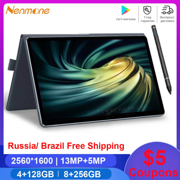 2022 New 8GB 128GB/256GB ROM 10.8 inch 2 in 1 Tablet Android MT6797 10 Cores Gaming Tablets 4G Call Laptop Tablet with Keyboard 1