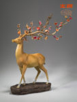 The Moral of Health and Happiness Copper Deer Statue Home Office Room Desktop Fengshui Decoration Collect Ornaments Gifts 2