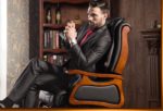 Boss chair. Real leather reclining ..office chair.02 2