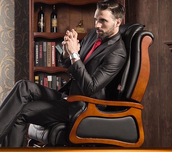 Boss chair. Real leather reclining ..office chair.02 2