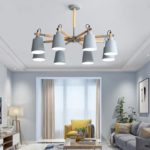 Nordic LED Chandelier Living Room Bedroom Loft Macaron Pendant Lights Indoor Lighting Decoration 3