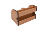 Luxury Wood Desk Organizer Office Bureau Pen Holder Wooden Sorter with Drawer 5