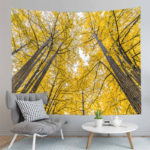 3D Scenic Tapestry Green Forest Tree Bedspread Wall Hanging Tapestry Wall Hanging Curtain Tapestries Bedroom Decor Wall Cloth 3