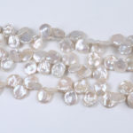 13-15mm Good Quality Nice Surface Keshi Pearl Natural White Color Top Drilled Petal Beads Pretty Accessories 1