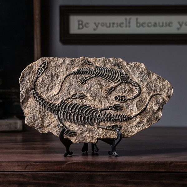 Creative Dinosaur Fossil Statue Decor Art Crafts Figurine Abstract Sculpture Home Office Desktop Decoration Ornament Gift 2