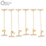 Cordial Design 100Pcs 6*17MM Jewelry Accessories/DIY Connectors/Earring Making/CZ Charms/Hand Made/Jewelry Findings & Components 5