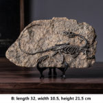 Creative Dinosaur Fossil Statue Decor Art Crafts Figurine Abstract Sculpture Home Office Desktop Decoration Ornament Gift 3