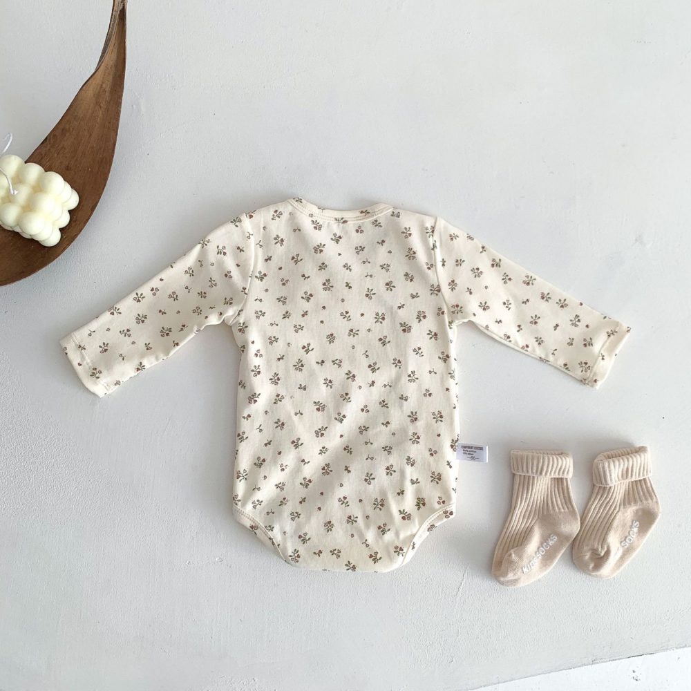 1759a Newborn Baby Long-sleeved Clothes Jumpsuit Spring and Autumn 2022 Baby Boy One Piece Clothes Girl Climbing Clothes 5