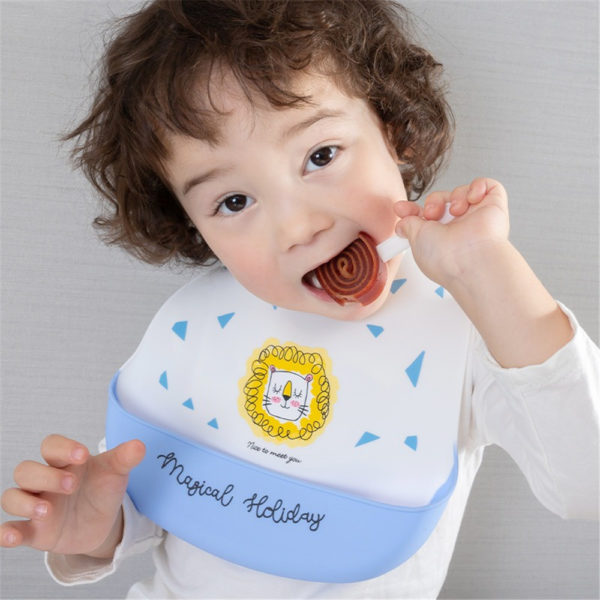 Soft Silicone Baby Bibs Boys Girls Stuff Waterproof Bib Feeding Infant Newborn Cartoon Aprons Toddlers Bibs Burp Cloths Bandana 1