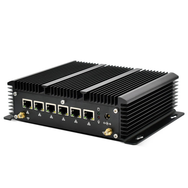 2021 10Th Gen Mini Pc Intel Core i5-10210U i3-8145U Barebone Rugged Industrial Computer 6 Lans Firewall Router Pfsense Server 4G 2