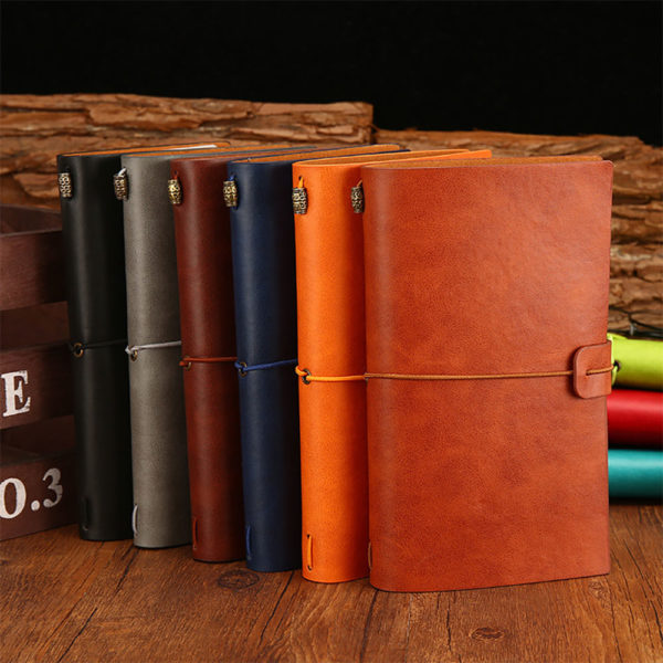 Retro Notebook Diary PU Leather Notebook Replaceable Stationery Gift Travel Diary Office School Stationery 1